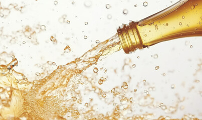 A bottle of champagne