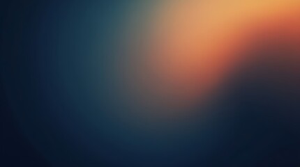An abstract gradient background with a deep navy blue base, illuminated by a warm and ethereal orange glow. The subtle blend of colors evokes a sense of mystery and sophistication.