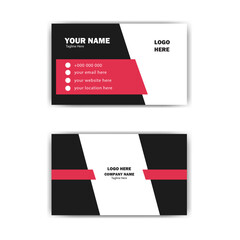  modern creative business card and name card horizontal simple clean template vector design