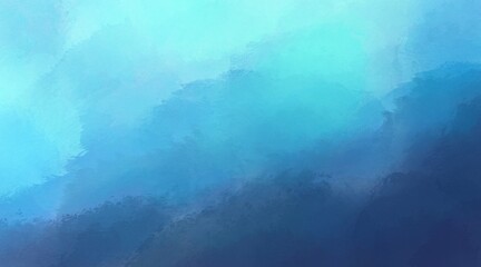 Panoramic natural organic Textured Blue background with gradient large noisy effect, Abstract Vintage design for sea or ocean theme, water, artistic backdrop with copy space, hand drawn watercolor