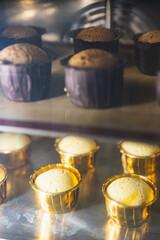 Chocolate Vanilla Cupcake Dessert Baking Process, Meditation, Healthy Organic Low Sugar Eating, Small Bakery, Home Baking, Self-Care and Happiness