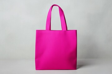 Bright Pink Tote Bag Stylish and Modern Shopping Bag for Women