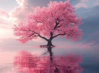 Fototapete Rund Pastel-colored surreal fantasy landscapes © Антон Сальников