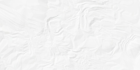 Crumpled paper Blank white crumpled and creased paper poster.