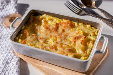 Irish salmon and potato pie.