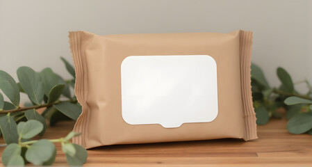 Wet Wipes Package with Eucalyptus