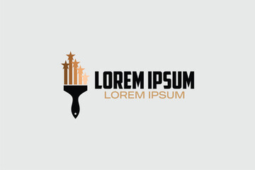 Star Painting Services Logo vector image template