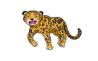 Hand drawn picture of jaguar
