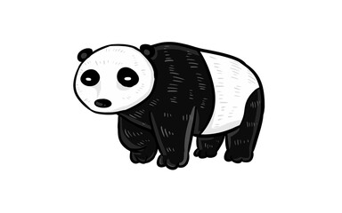 Hand drawn picture of panda © Choocheep