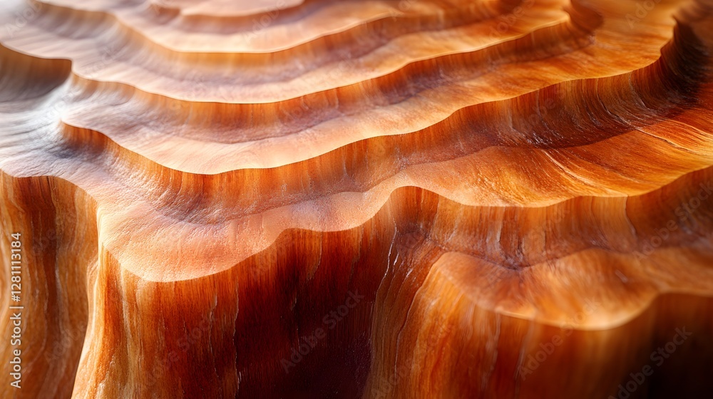 Poster close-up view of a richly textured wood surface, exhibiting a captivating interplay of light and sha