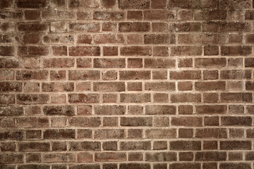 Old brick wall background. Abstract red brick wall background