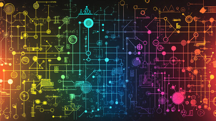 Innovative data visualization techniques modern workspace infographic design digital environment aesthetic viewpoint