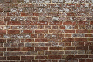 Old brick wall background. Abstract red brick wall background