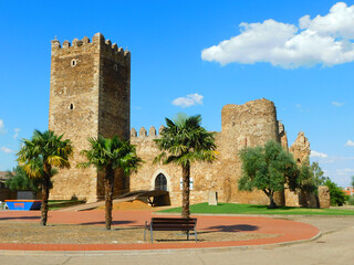medieval castle of Laguna de Negrillos, Spain