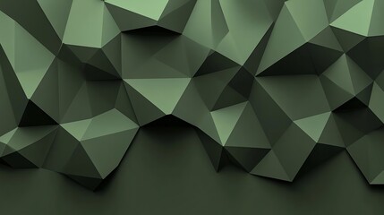 Fototapeta premium Abstract Geometric Green Background with Modern Textures and Shapes