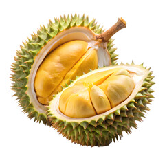 Naklejka premium Durian fruit isolated on transparent background 