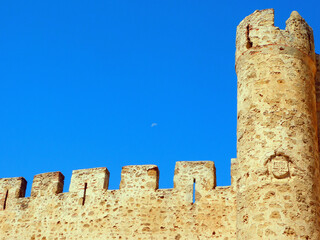 medieval castle of Coyanza in Valencia de Don Juan, Spain