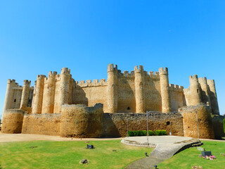 medieval castle of Coyanza in Valencia de Don Juan, Spain