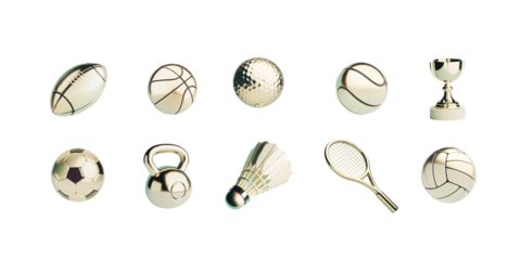 3d gold metallic sport iconset, home icon, 3d star, golden assets. Chrome 3d assets, app icons, shiny UI elements, app assets
