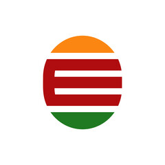 Letter E Burger Modern logo design
