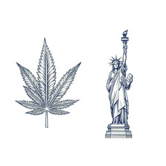 Naklejka premium Statue, leaf, white isolate background