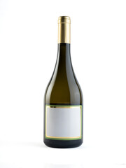 bottle of wine Chardonnay wine with no name