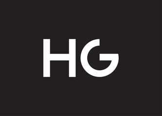 HG letter logo and initial logo design