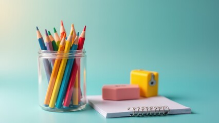 Obraz premium Essential Supplies for the New School Year