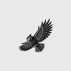 Majestic Flying Eagle Vector Logo – Bold and Dynamic Design
