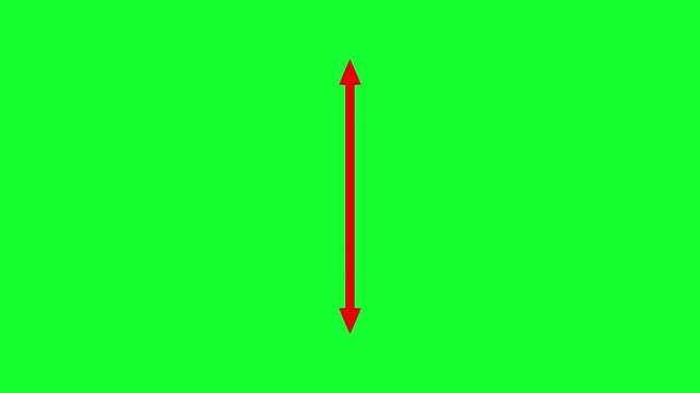 Animated arrows to show dimension, distance, size, height, depth, length and width