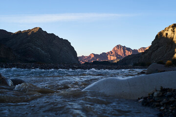Sunrise at the Tianshan Mysterious Grand Canyon, Xinjiang, China