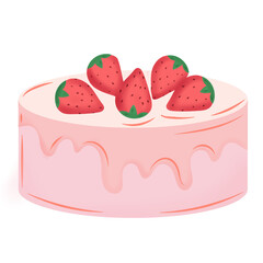 Whimsical Strawberry Cake: A Sweet Delight