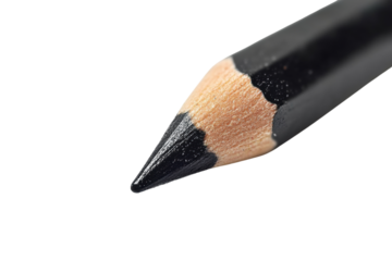 Black pencil tip on white background