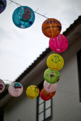  lantern decorations in Jao Tsung-I Academy, Hong Kong at Mid-Autumn Festival
