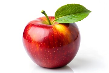 red apple isolated on white background