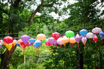  lantern decorations in Jao Tsung-I Academy, Hong Kong at Mid-Autumn Festival © LapTak
