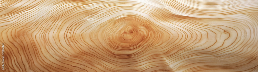 Aufkleber Beautiful swirling patterns and wavy concentric lines of a weathered aged and distressed rustic wood texture create an abstract background with a dynamic fluid and organic feel