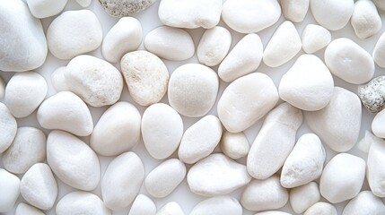 Fototapeta premium White Stones Texture Background