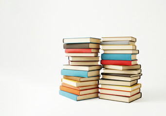 Stack of Books Representing Learning and Research,Book Stack Symbolizing Wisdom and Study