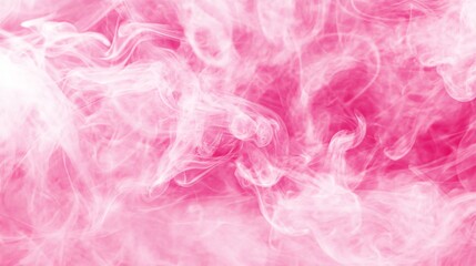 Fototapeta premium Pink Smoke Background Featuring Dense Clouds and Light Swirls for Ethereal Mystical Contrast