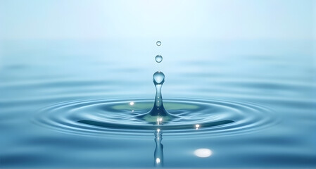 Water Droplet Impact Ripples