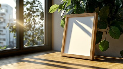 Empty Frame Sunlight Modern Room