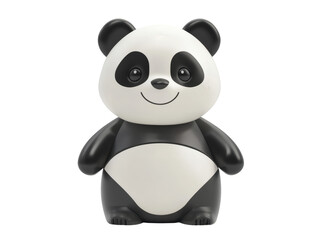 Fototapeta premium Panda toy isolated on transparent background