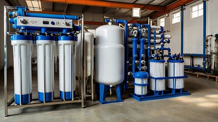 Reverse Osmosis Water Filter Installed in Wall for Modern Home and Kitchen Design
