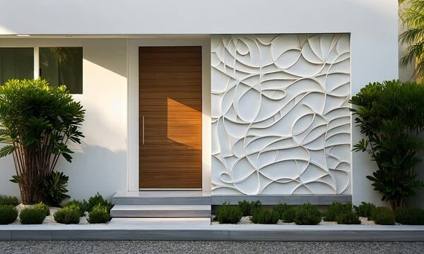 Modern interior with exciting door for the perfect style