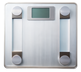 Digital scale on a transparent background