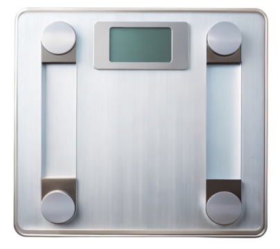 Digital scale on a transparent background