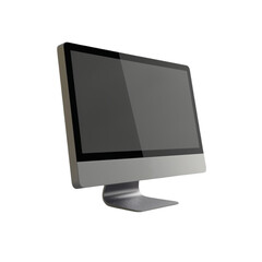  3D Rendered Desktop Computer Isolated on Transparent Background