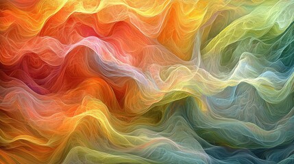 Obraz premium Abstract visualization of air pollution as cascading streams of pollution