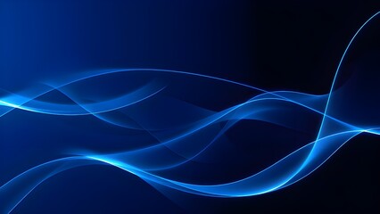 Dynamic blue wave background